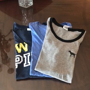 3 Victoria Secret (PINK) Tees
